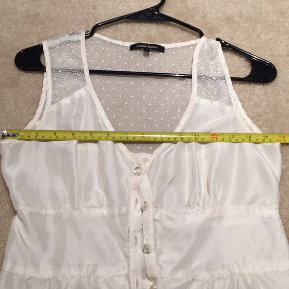 Nanette Lepore super soft lightweight ivory silk - Picture 6 of 8